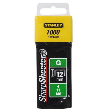 STANLEY Capse pentru capsator uz profesional Tip G, 12 mm