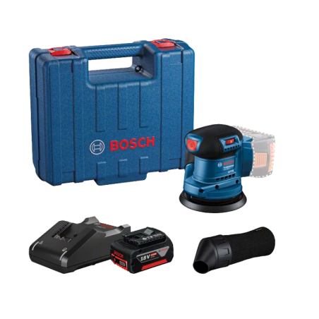 BOSCH Slefuitor excentric Li-Ion 18 V 4 Ah, 125 mm, 10.000 roatii/min