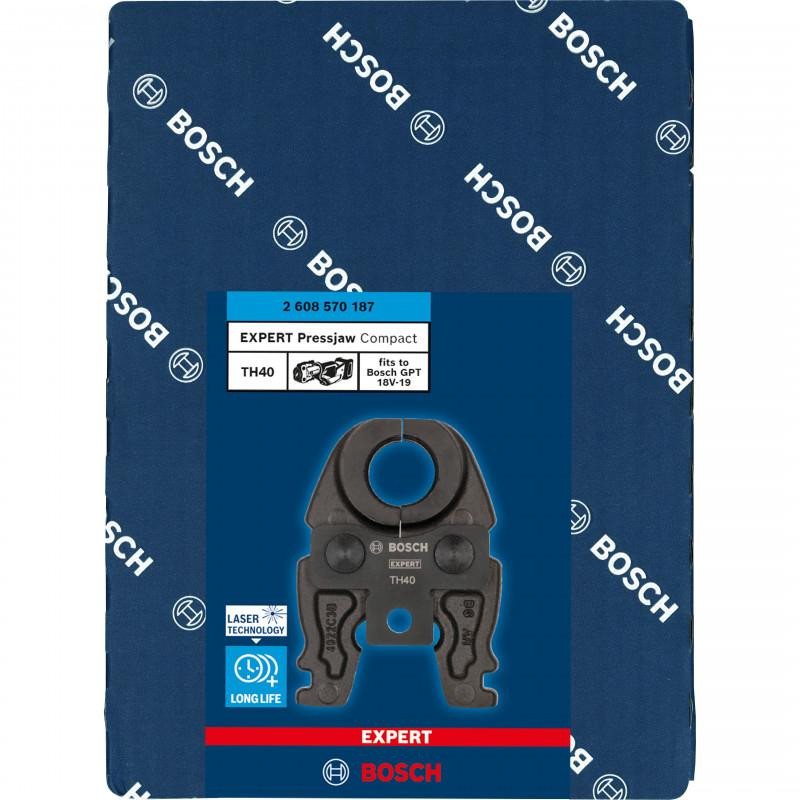 2608570187 BOSCH Bac de presare EXPERT Press Jaw Compact TH40, pentru GPT 18V-19