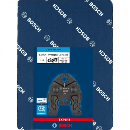 2608570197 BOSCH Bac de presare EXPERT Press Jaw Compact U18, pentru GPT 18V-19