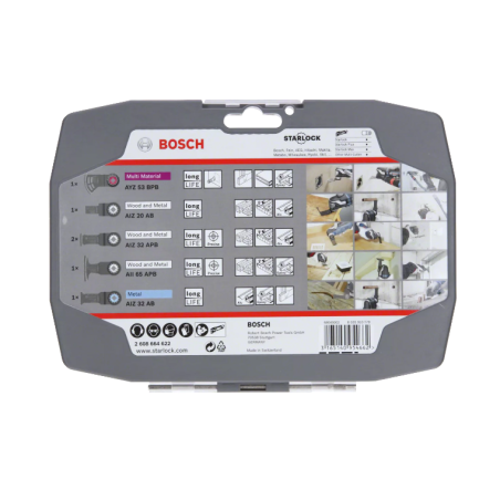 2608664622 BOSCH Set 6 accesorii multicutter, taiere, Starlock