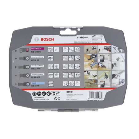 2608664622 BOSCH Set 6 accesorii multicutter, taiere, Starlock