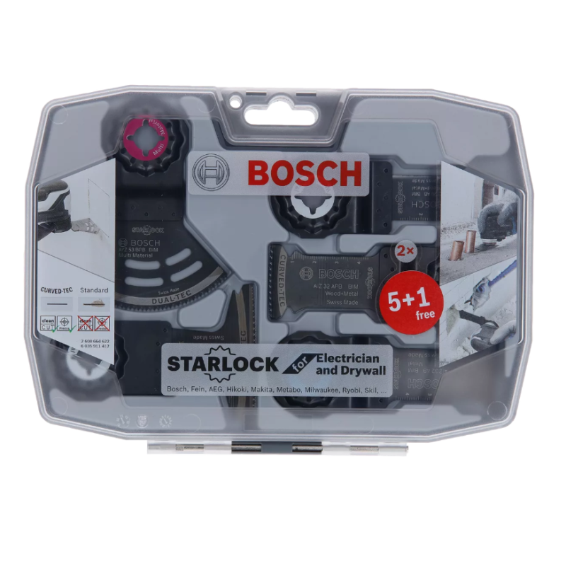 2608664622 BOSCH Set 6 accesorii multicutter, taiere, Starlock
