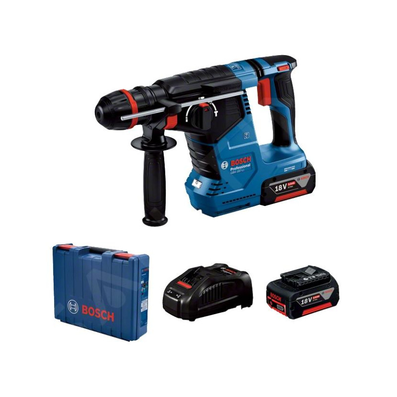 BOSCH GBH 187-LI RotopercutorGBA Li-Ion 18V 5Ah, SDS+,cilindric,hex