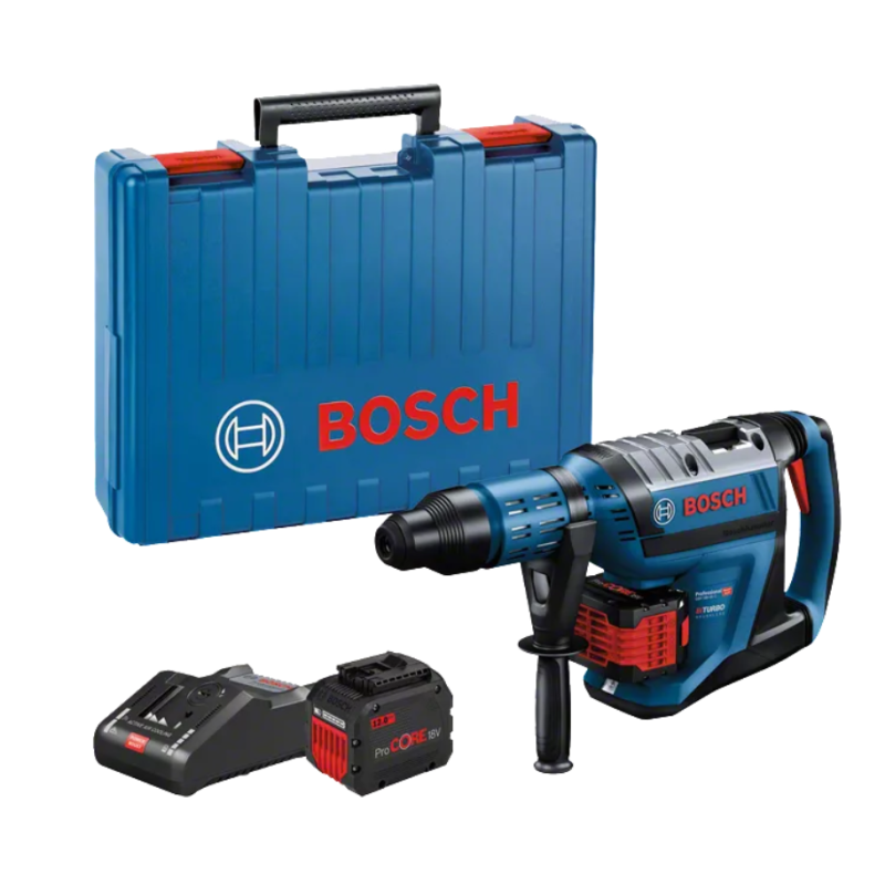BOSCH GBH 18V-45 C Rotopercutor cu 2 x GBA Li-Ion 18V 12.0 Ah, SDS Max