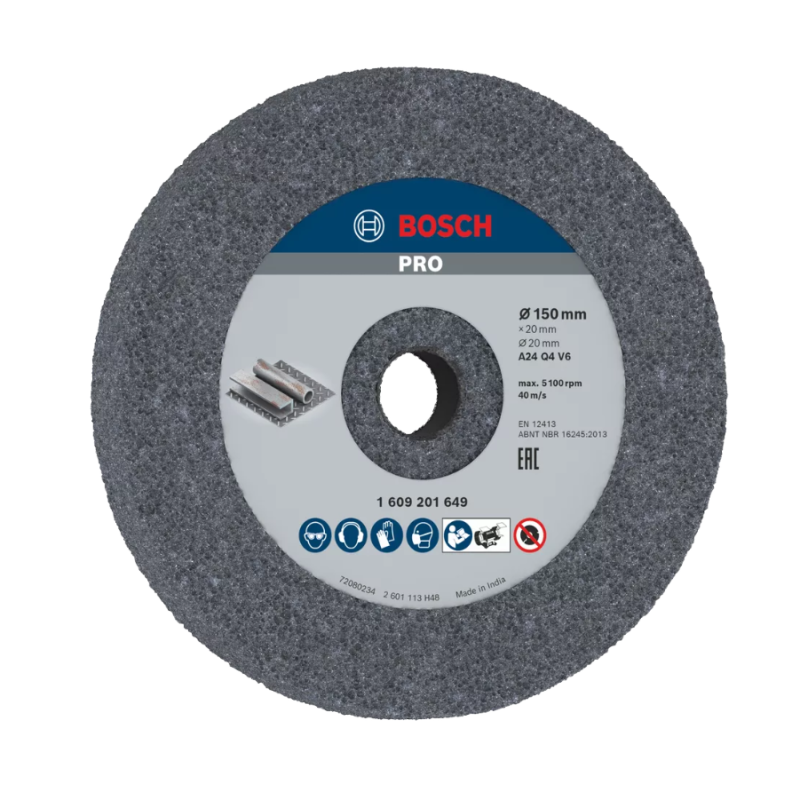 1609201649 BOSCH PRO Disc de slefuire pentru polizor de banc 150x20x20 mm, G24