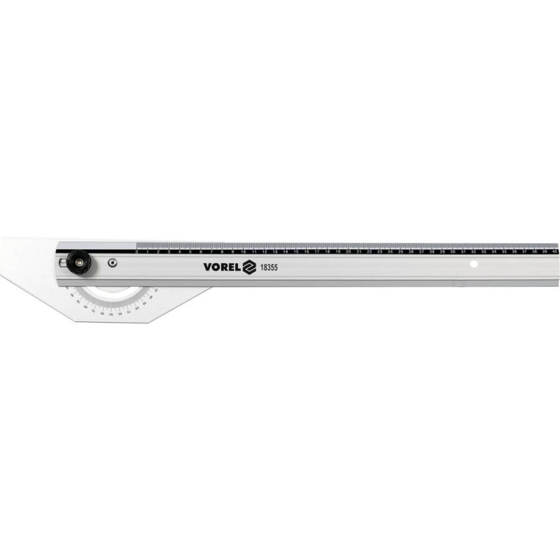 VOREL Rigla din aluminiu tip T, 400x210 mm
