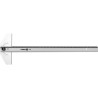 VOREL Rigla din aluminiu tip T, 600x210 mm