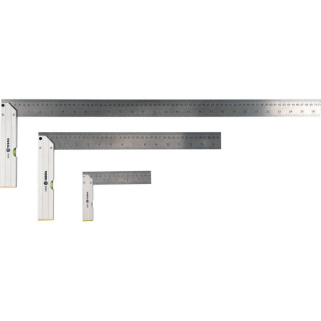 VOREL Set 3 echere din aluminiu 150/400/700 mm