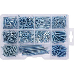 VOREL Set de suruburi si cuie, 580 piese