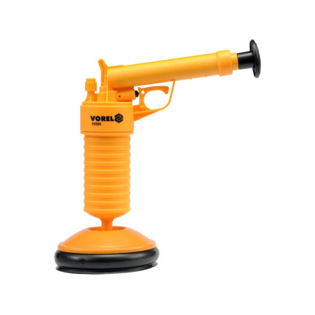 VOREL Pistol pentru desfundat tevi cu 2 ventuze