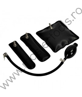 Set de 3 perne pneumatice si pompa manuala pentru deschis masini TOOLHUB