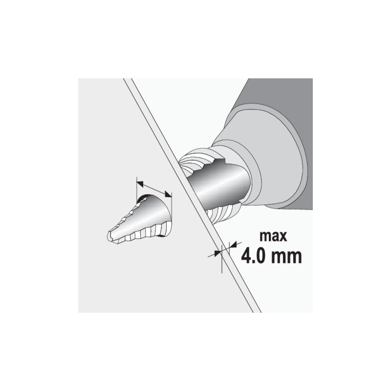 YATO Burghiu in trepte 10-20 mm, 11 trepte, HSS-TIN