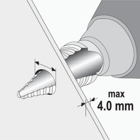 YATO Burghiu in trepte 10-20 mm, 11 trepte, HSS-TIN