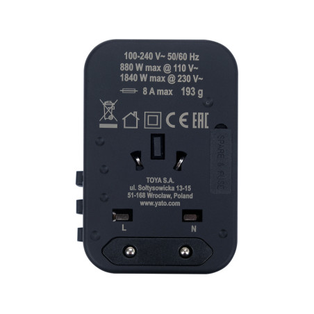 YATO Adaptor de calatorie UNIV.USB-C 65W