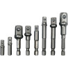 YATO Set 8 adaptoare cu prindere hexagonala 1/4'', 3/8'', 1/2''