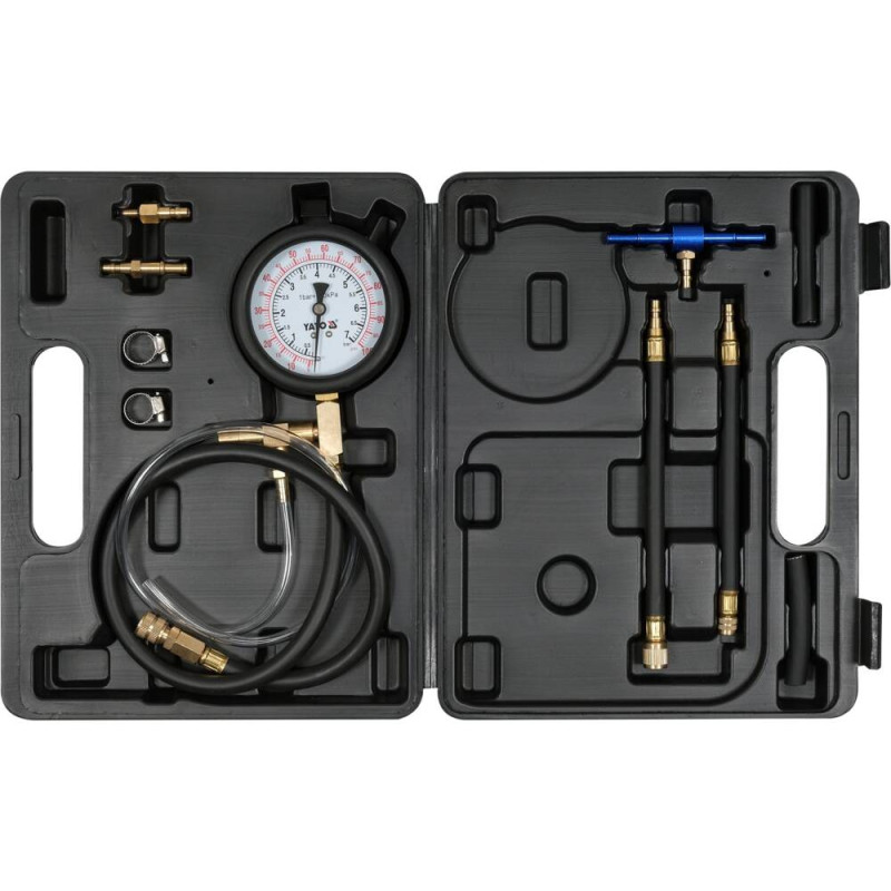 YATO Set tester presiune injectie motoare benzina, 12 buc, 0-0.7 MPa