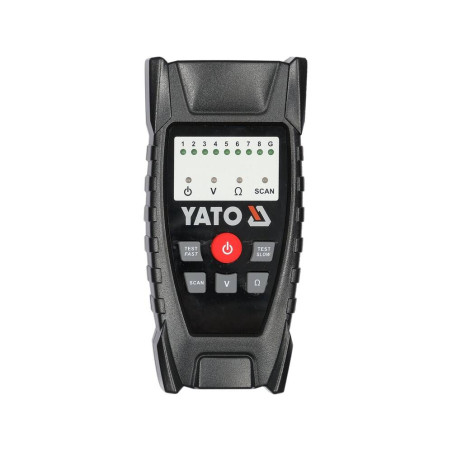 YATO Localizator si tester pentru verificarea cablurilor de retea RJ11 RJ45, rezistent la interferente