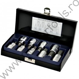 Set 9 tubulare prindere 1/2 cu bit hexagonal  TOPMASTER