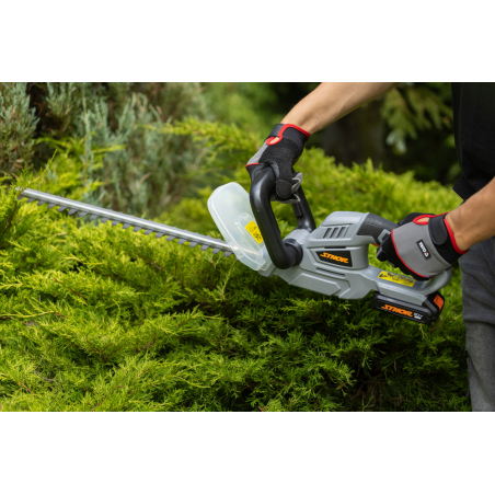 STHOR Foarfeca gard viu cu acumulator Li-Ion 20V, 2Ah, lungime lama 45 cm