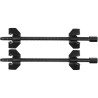 VOREL Set 2 prese pentru arcuri, diametru 82 mm, lungime 370 mm