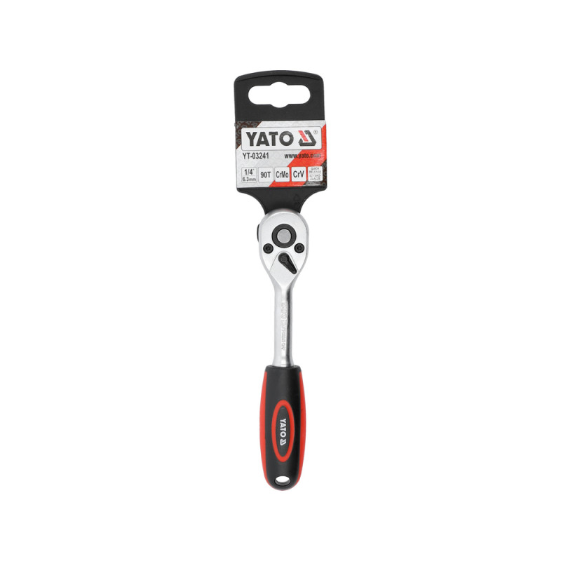 YATO Antrenor cu clichet drept 1/4", 90T