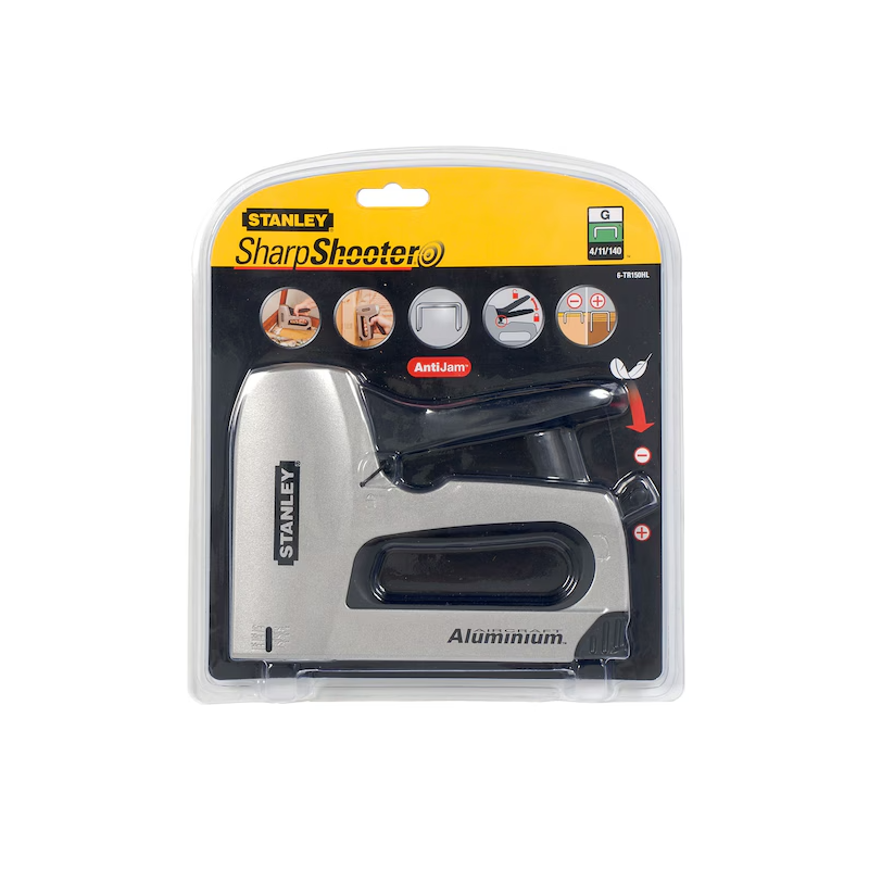 STANLEY Capsator profesional din aluminiu, functional cu capse tip G