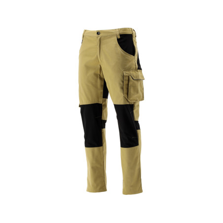 YATO Pantalon de lucru stretch, kaki/mustar, marimea 3XL