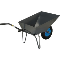 VOREL Roaba, cuva tabla galvanizata 1.2 mm, capacitate 80 l, janta metalica cu anvelopa pneumatica