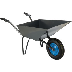 VOREL Roaba, cuva tabla galvanizata 1.2 mm, capacitate 80 l, janta metalica cu anvelopa pneumatica