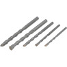 STHOR Set 5 burghie pentru beton 4, 5, 6, 8 mm, prindere cilindrica
