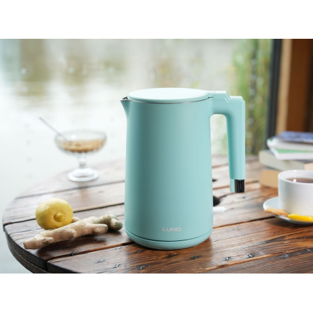LUND Fierbator electric 2200 W, capacitate 1.5 l, turcoaz, cool touch