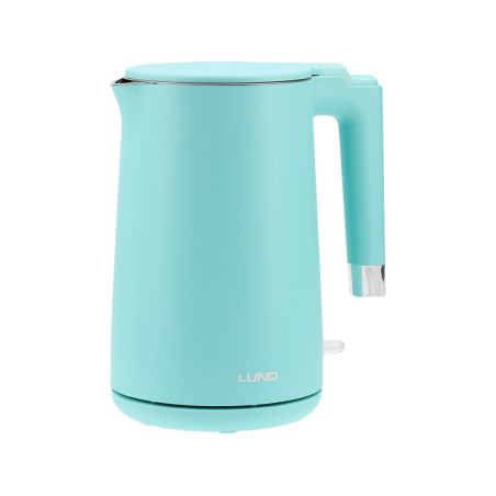 LUND Fierbator electric 2200 W, capacitate 1.5 l, turcoaz, cool touch