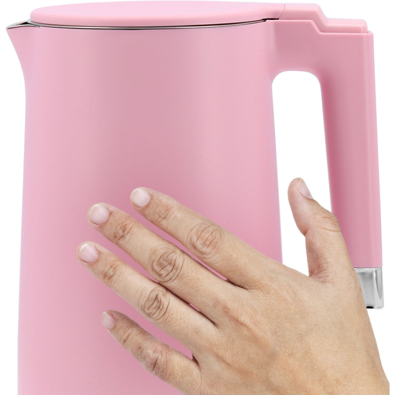 LUND Fierbator electric 2200 W, capacitate 1.5 l, roz, cool touch