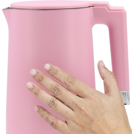 LUND Fierbator electric 2200 W, capacitate 1.5 l, roz, cool touch