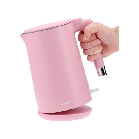 LUND Fierbator electric 2200 W, capacitate 1.5 l, roz, cool touch