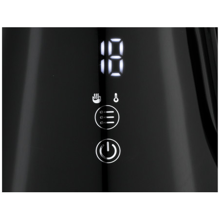 LUND Fierbator electric 1 l, negru, controlul temperaturii, 1100 W