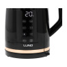 LUND Fierbator electric 2200 W, capacitate 1.7 l, negru, controlul temperaturii
