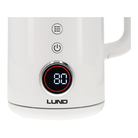 LUND Fierbator electric 2200 W, capacitate 1.7 l, alb, controlul temperaturii