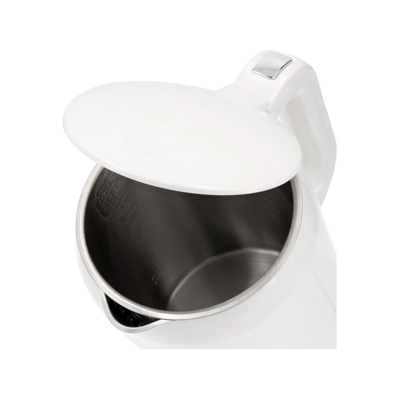 LUND Fierbator electric 2200 W, capacitate 1.7 l, alb, controlul temperaturii