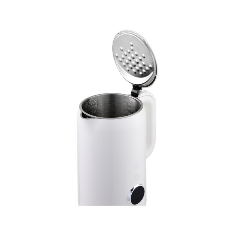 LUND Fierbator electric 2200 W, capacitate 1.7 l, alb, controlul temperaturii