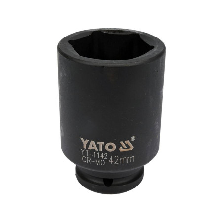 YATO Cheie tubulara hex. de impact adanca 42 mm, prindere patrat 3/4"