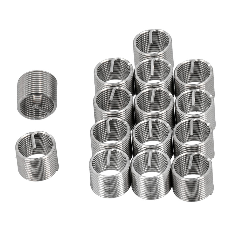 YATO Set insertie spirala pentru reparare filete, marime M10 x 1.0 x 15 mm, 15 bucati