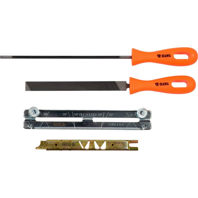 YATO Set ascutit lant drujba 4.5 mm, 4 piese
