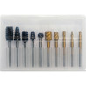 YATO Set 10 freze pentru lemn/metal/plastic, diametru tija 3.2 mm