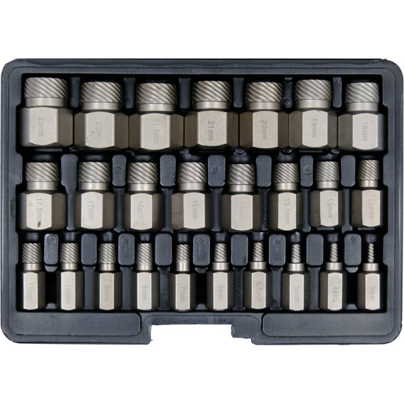 YATO Set extractoare suruburi deteriorate, 25 piese