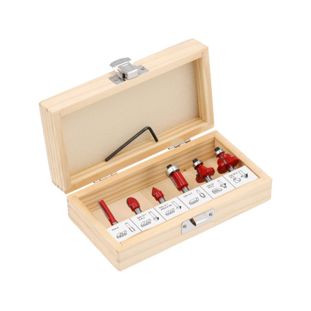 YATO Set 6 freze pentru lemn, prindere 6 mm
