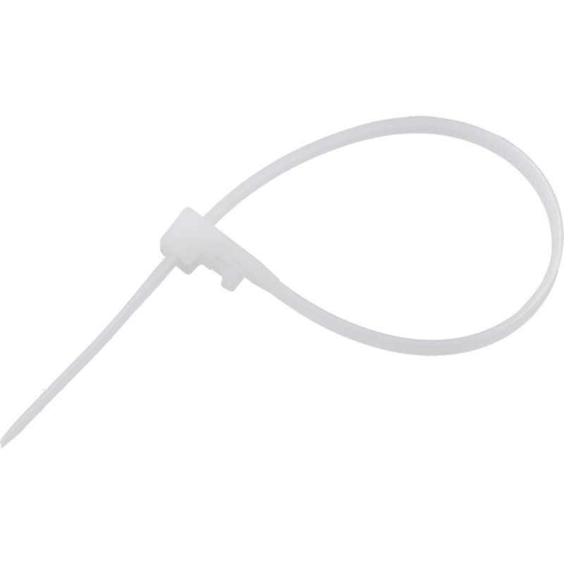 YATO Set 50 coliere albe, de plastic, dimensiune 7.6x450 mm