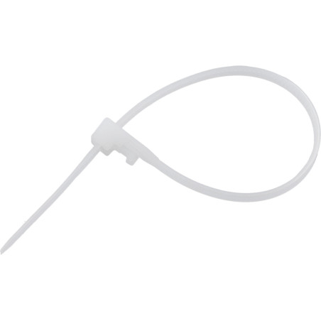 YATO Set 50 coliere albe, de plastic, dimensiune 7.6x450 mm