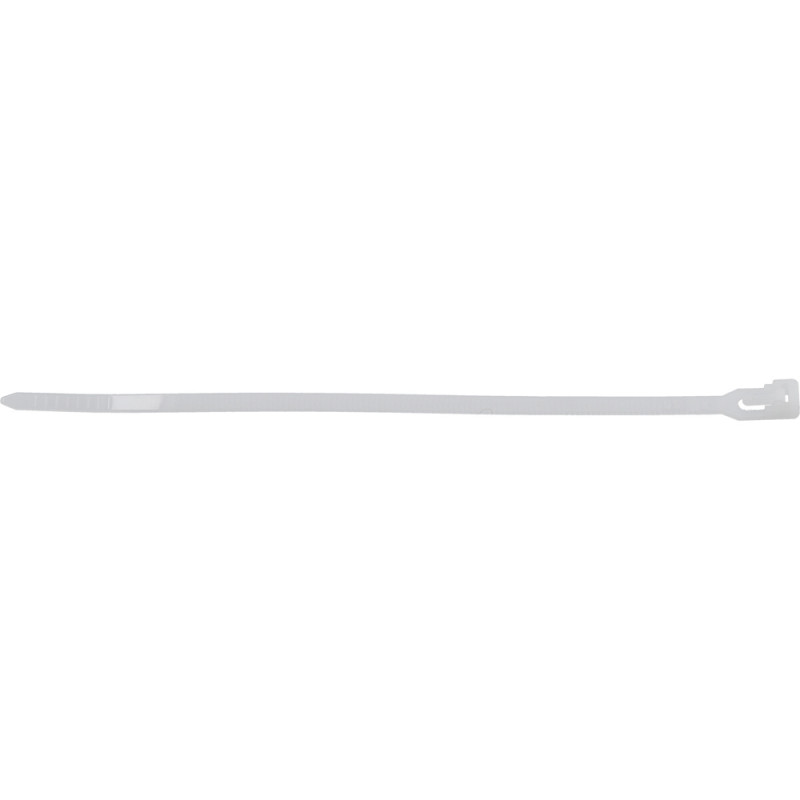 YATO Set 50 coliere albe, de plastic, dimensiune 7.6x450 mm